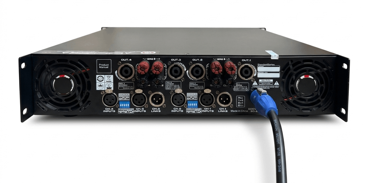 Cục đẩy công suất 4 kênh AAP HP-408 3 Cục đẩy công suất 4 kênh AAP HP-408