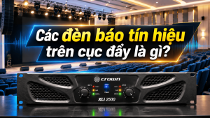 Đèn: power, signal, clip, limit, protect, temp trên cục đẩy là gì?