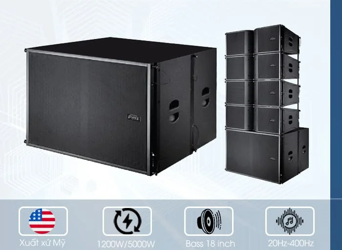 Loa sub sở hữu bass 18 inch đầy uy lực