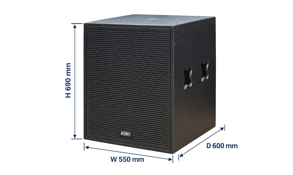 Loa kích thước vuông vắn 550 × 600 × 690 mm Loa kích thước vuông vắn 550 × 600 × 690 mm