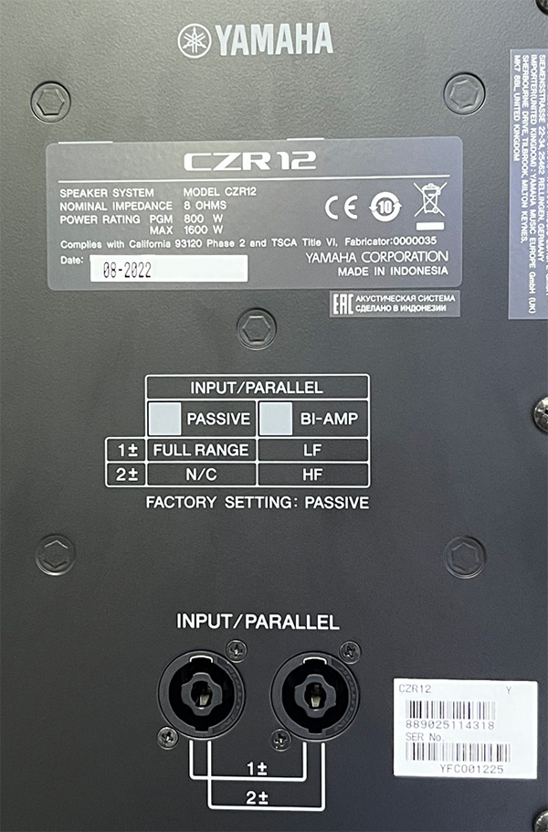 Loa Yamaha CZR12