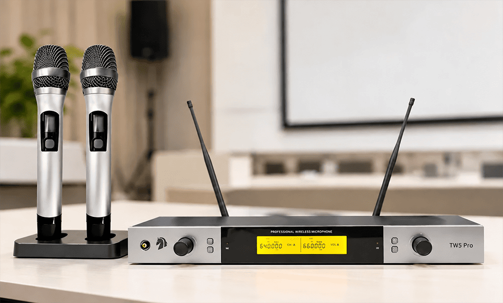 TW5 Pro được dùng để hát karaoke, họp, dẫn chương trình khá nhiều