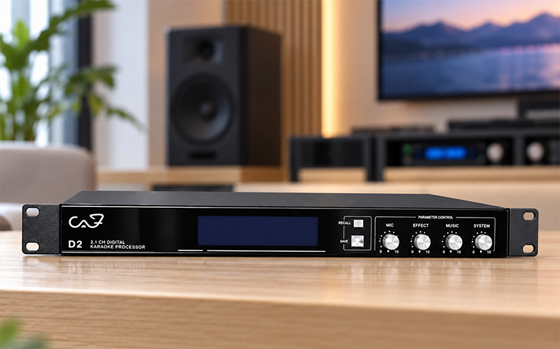 Dùng vang số CAF D2 chỉnh âm khi hát karaoke rất hay